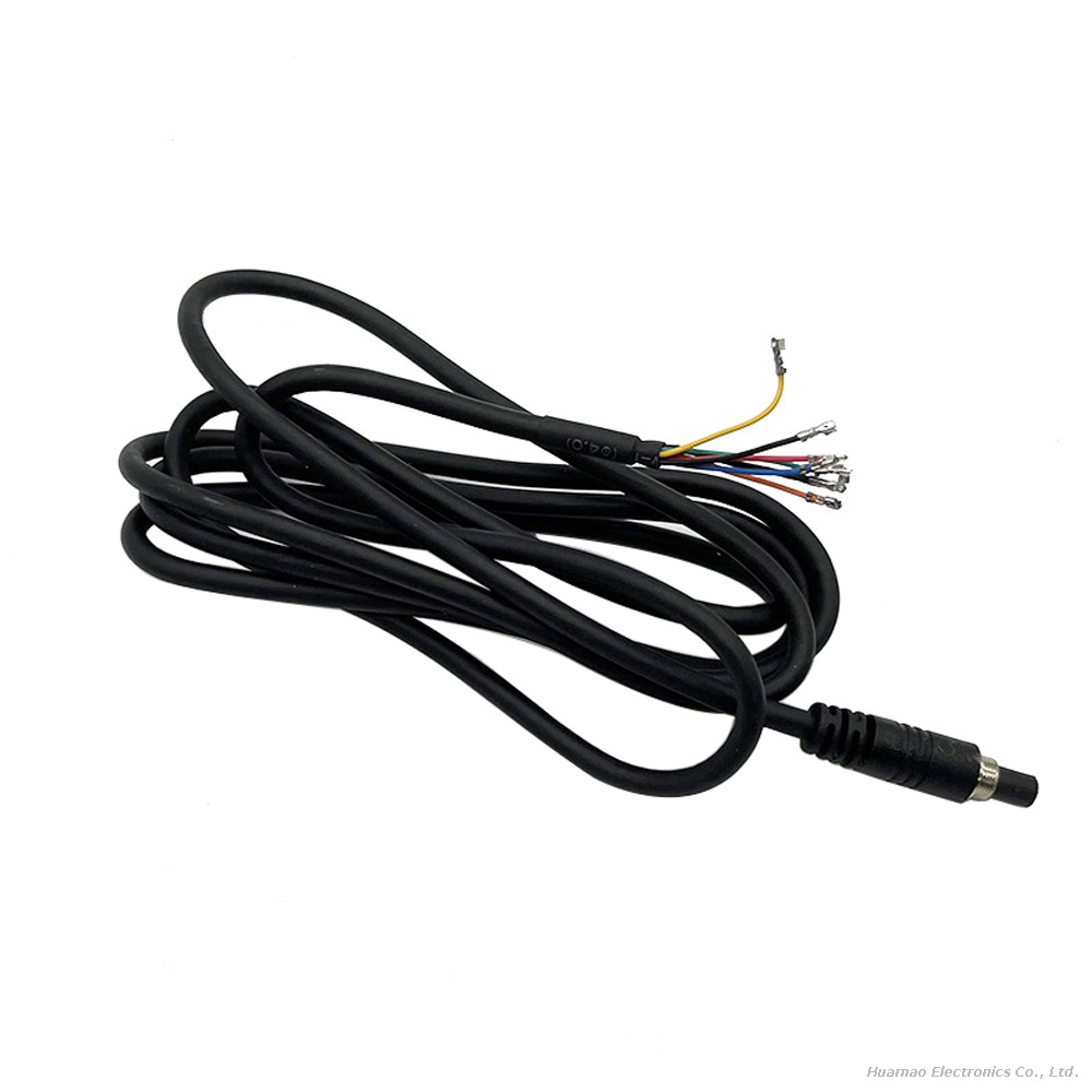 Spring Wiring Harness Waterproof And Fire Resistant Surveillance Camera Connection Cable