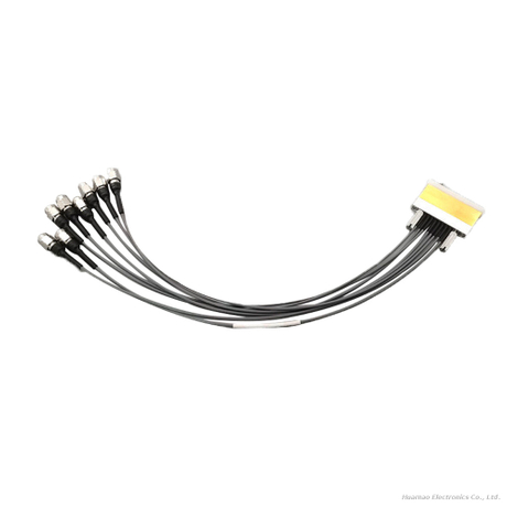 High Frequency 67GHz 8-Channel 1.85mm Male RF Test Cable Multi-Port Coaxial Bundle Harness