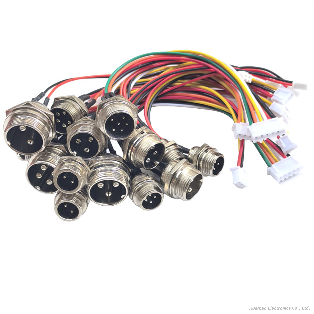 GX12 Aviation Plug GX16 Connector Multi-core GX20 Connection Wire to XH2.54 PH2.0 Power Extension Cable