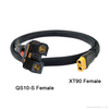 XT90 to QS10-S Anti Spark Plug Cable Male and Female Connector High Current for Energy Storage Module