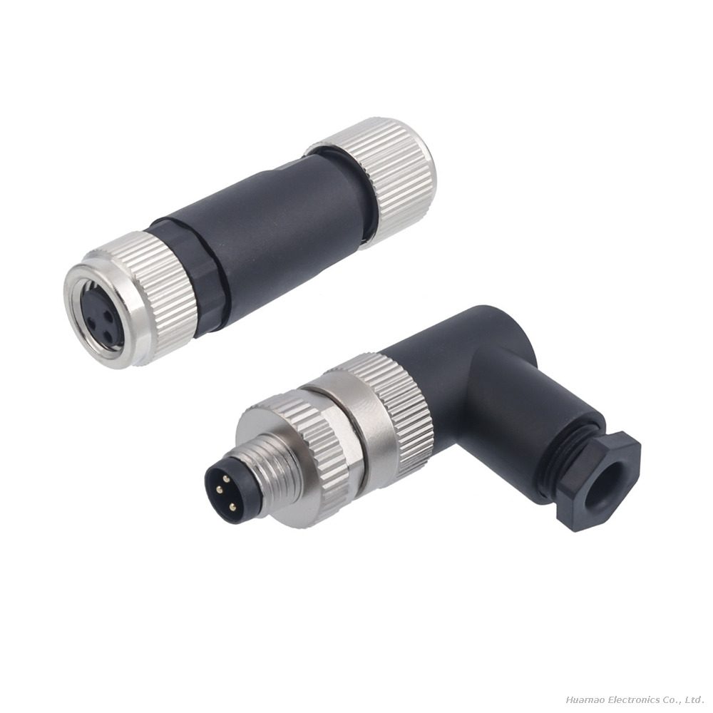 M8 Screw Version Waterproof IP67 Connector Sensor Wire Printing Machines Plug