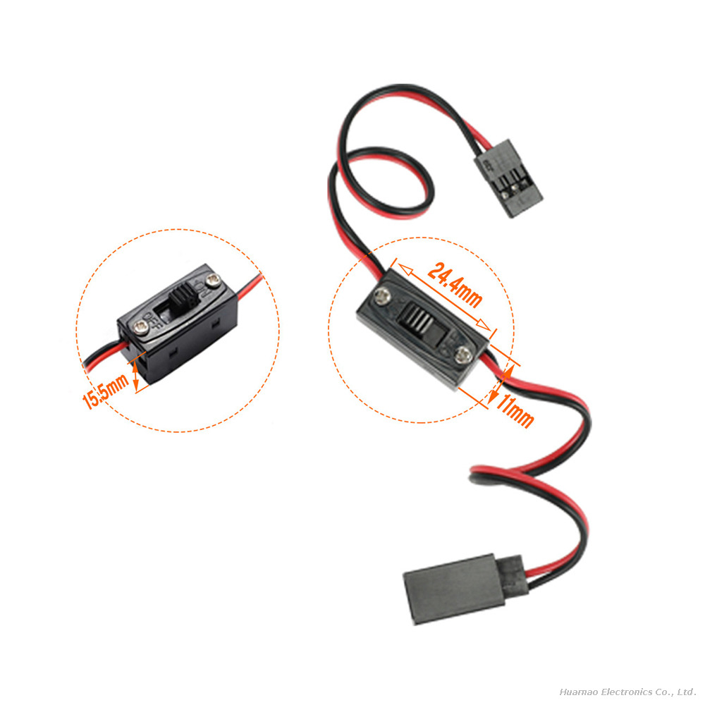 Manual On/Off Switch Harness JR Plug RC Model Accessories for Fan Car Roof Light
