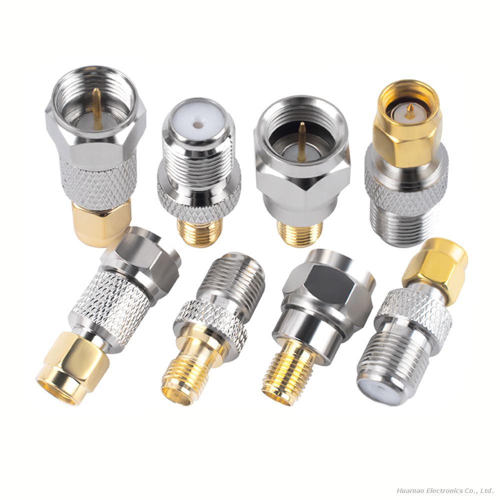 F to SMA Antenna Signal Adapter Male Female RF Coaxial Connector