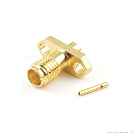 SSMA-KEB2-2H Female 2 Holes Flange Crimp RF Coaxial Connector