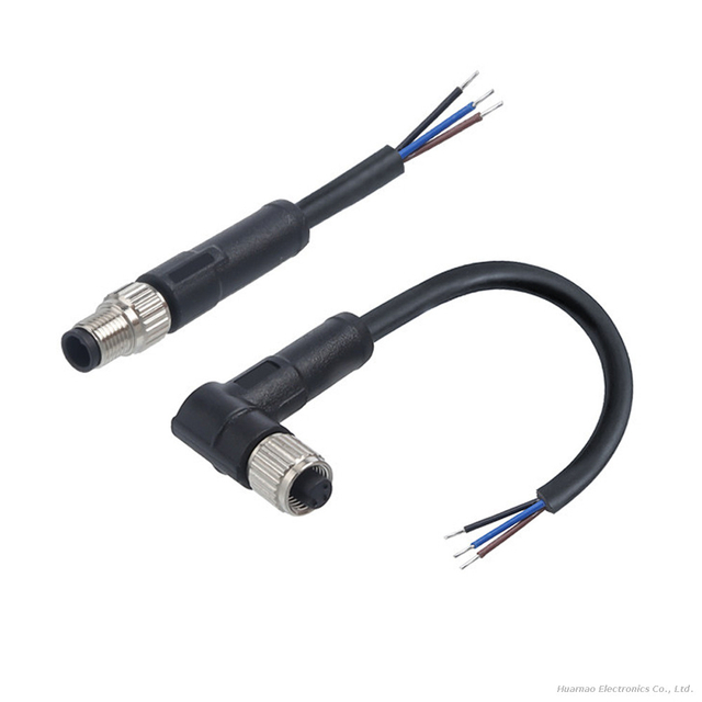 M5 Waterproof Connector Cable IP67 Aviation Plug Wire for Small Sensor