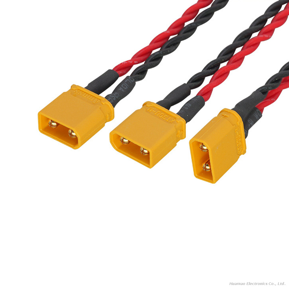 XT30U to 1.25mm Terminal Wire Silicone Wisted Cable for Smart Device Power Supply Wire Harness