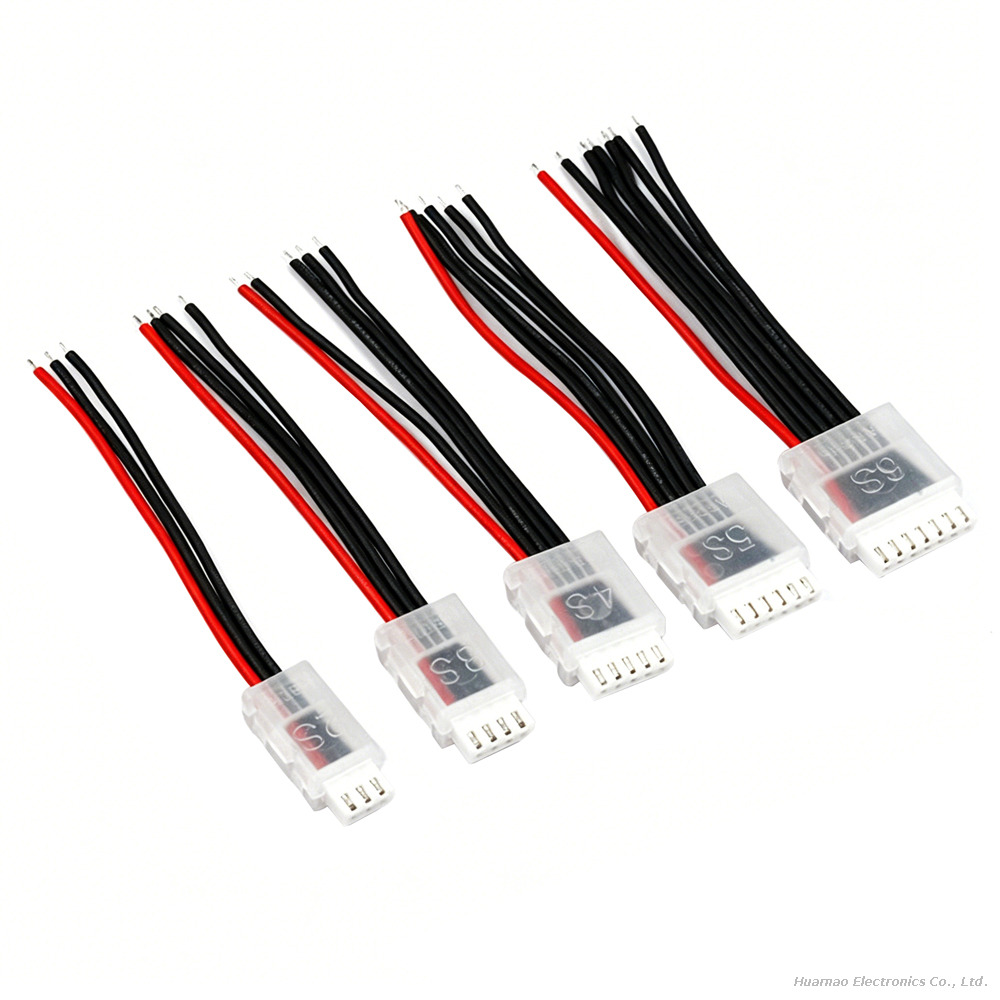 Soft Silicone Balance Plug Cable XH Terminal Wire with Transparent Housing for Model Aircraft Lithium Battery