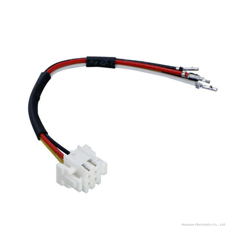 HDB2x2P 4.8mm Terminal Wire 1332 26AWG Electrial Equipment Connector Cable for Speaker Hair Dryer Motor