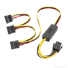 12V 6Pin PCIe To SATA / Molex Hard Drive Power Cable for GPU