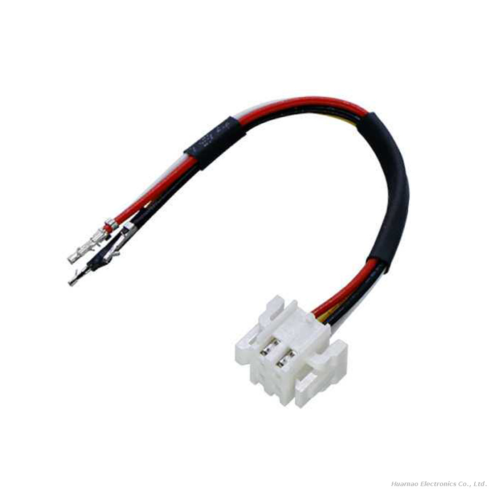 HDB2x2P 4.8mm Terminal Wire 1332 26AWG Electrial Equipment Connector Cable for Speaker Hair Dryer Motor