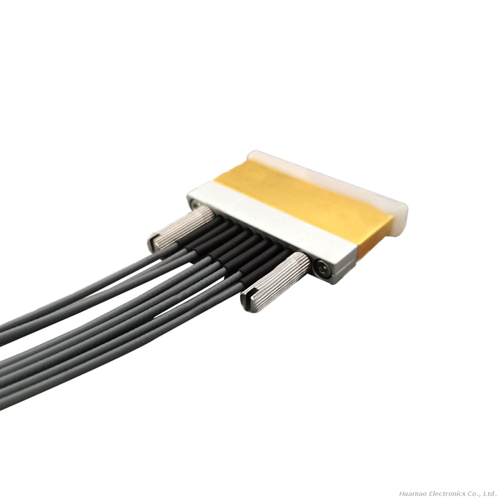 High Frequency 67GHz 8-Channel 1.85mm Male RF Test Cable Multi-Port Coaxial Bundle Harness