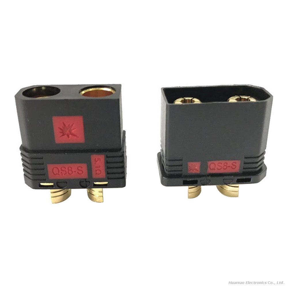 QS8-S Anti Spark Connector 150A High Current Plug for Electric Vehicle Lithium Battery