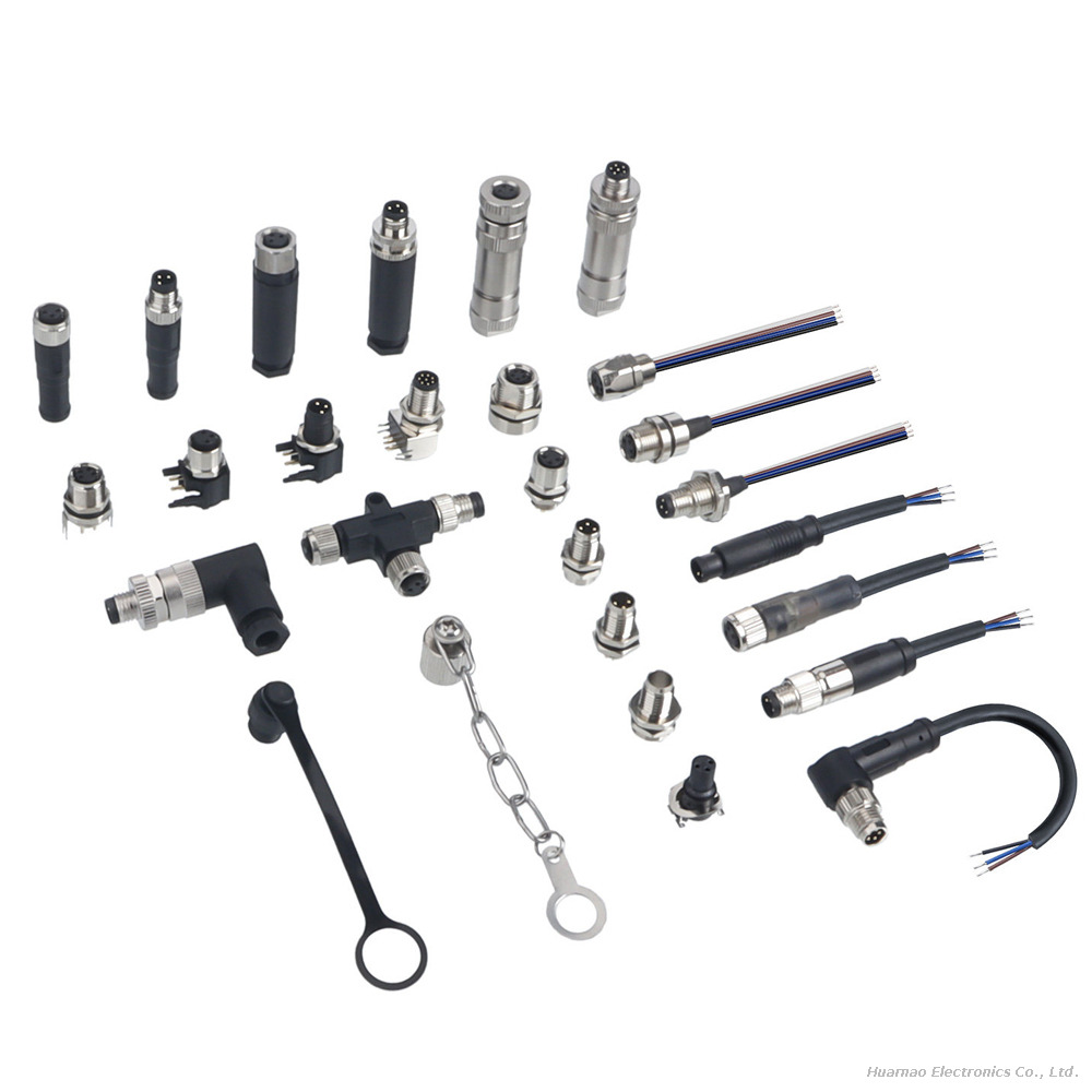 M8 Screw Version Waterproof IP67 Connector Sensor Wire Printing Machines Plug
