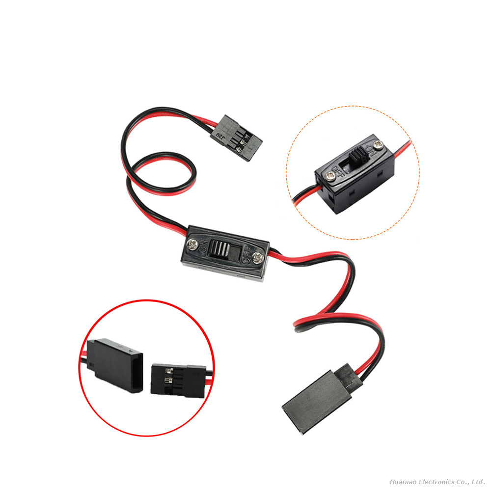 Manual On/Off Switch Harness JR Plug RC Model Accessories for Fan Car Roof Light