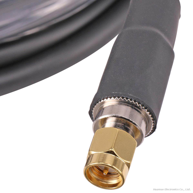 High Performance LMR400 1M Low Loss Feeder N Male To RP SMA Male Wireless Antenna Pigtail Cable