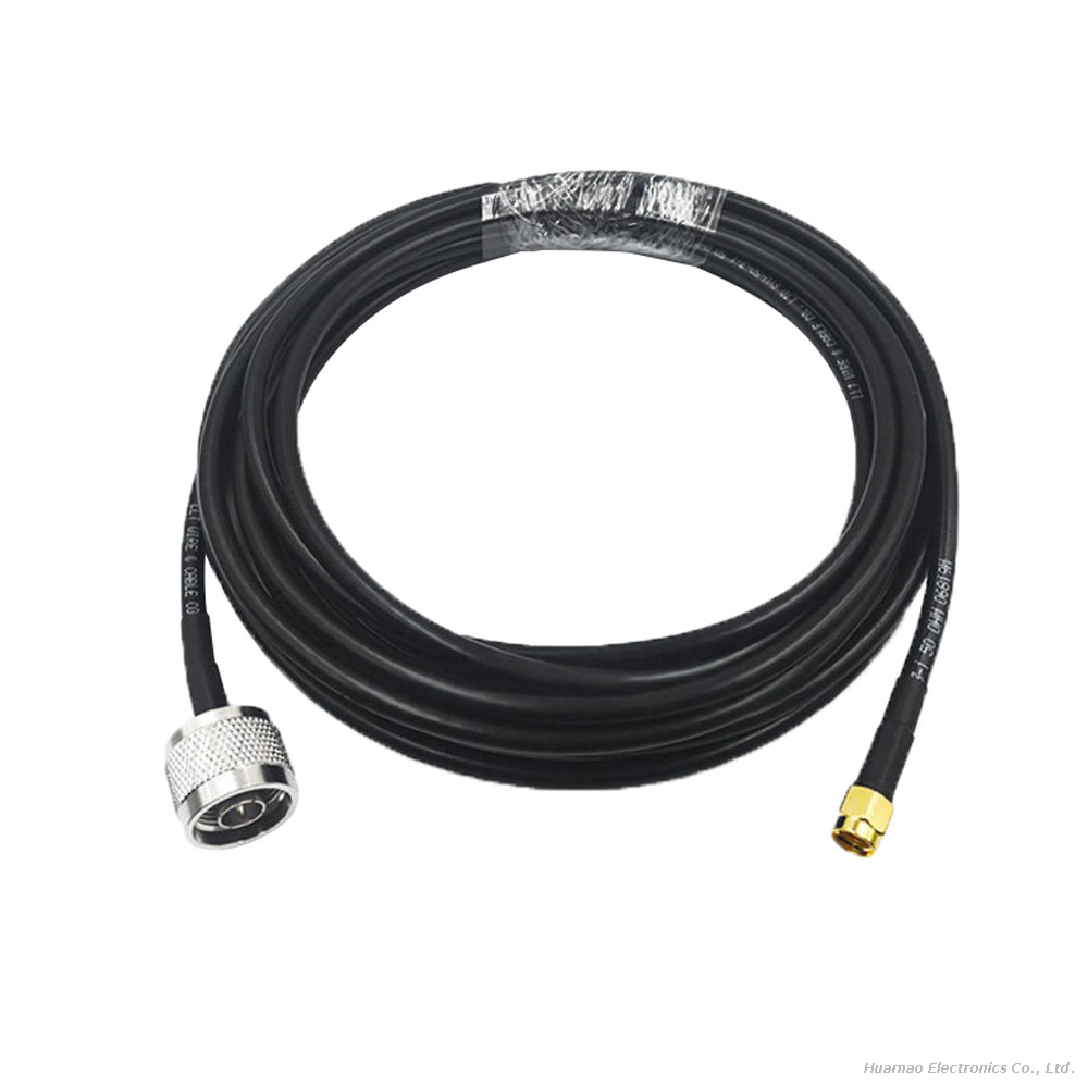 SMA Male To N Male LMR195 Coaxial Adapter Pure Copper Shielded RF Communication Cable