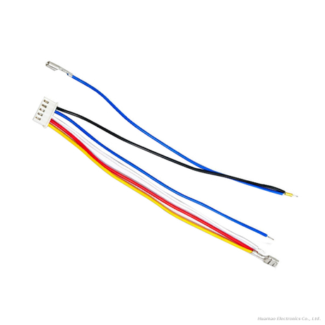 XH 5P Terminal Wire with 6.3mm Insulated Crimp & Ground Lug