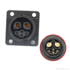 M23 Lithium Battery Connector Waterproof Cable 30-50A Charge Elbow 6 Flat Head 4 Flat Wire Harness