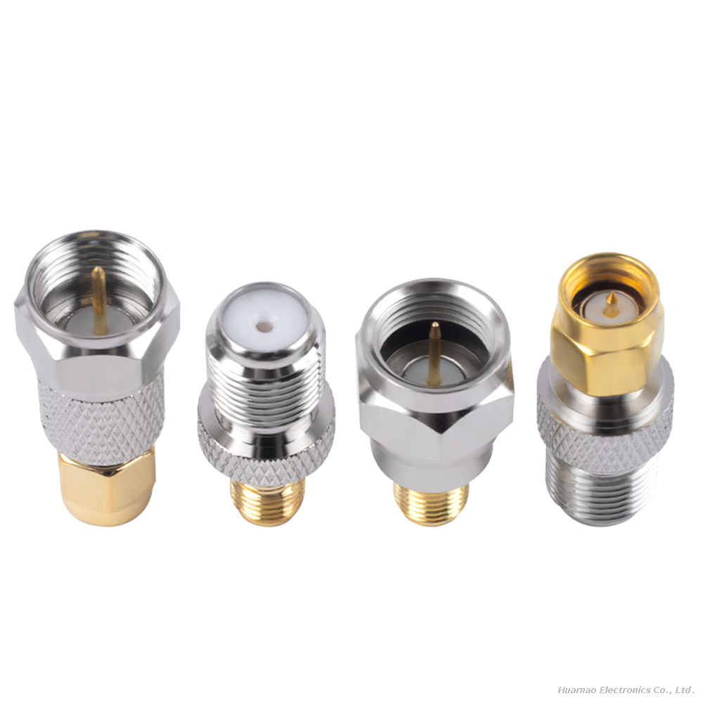 F to SMA Antenna Signal Adapter Male Female RF Coaxial Connector
