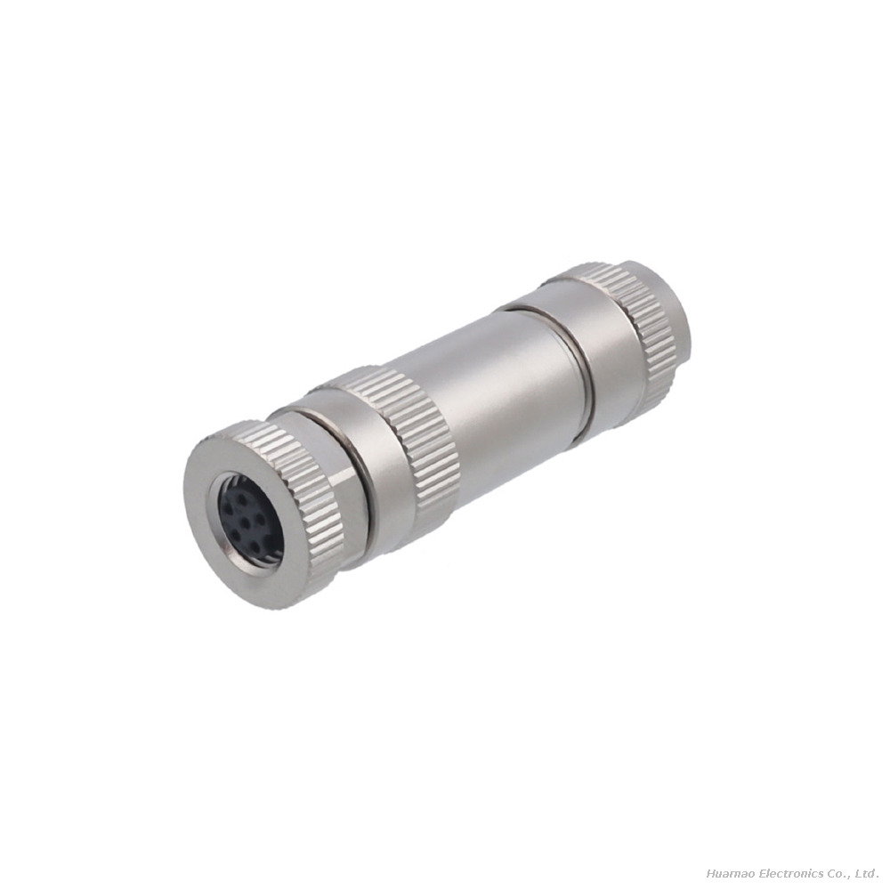 M8 IP67 Waterproof Metal Connector Solder Screw Terminal Aviation Plug