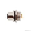 M12 Metal PCB Panel Mount Waterproof IP67 Male Female Socket Connector