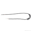Braided Wire Harness Noise Reduction Bluetooth Headset Cable