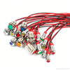 6mm 8mm 10mm 12mm Metal Indicator LED Light with Cable Power Signal Light