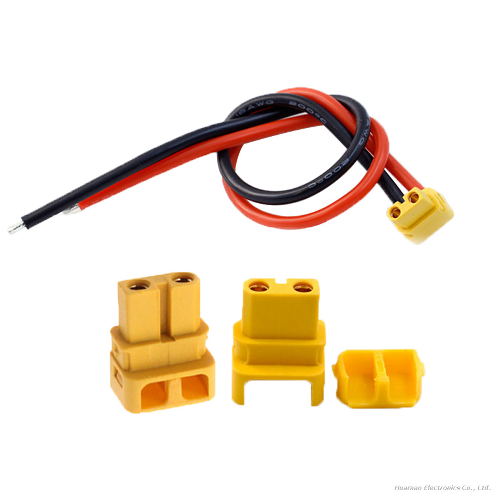 Amass XT30ULW-F Connector Cable 90° Wire Bonding Model Aircraft Drone Lithium Battery