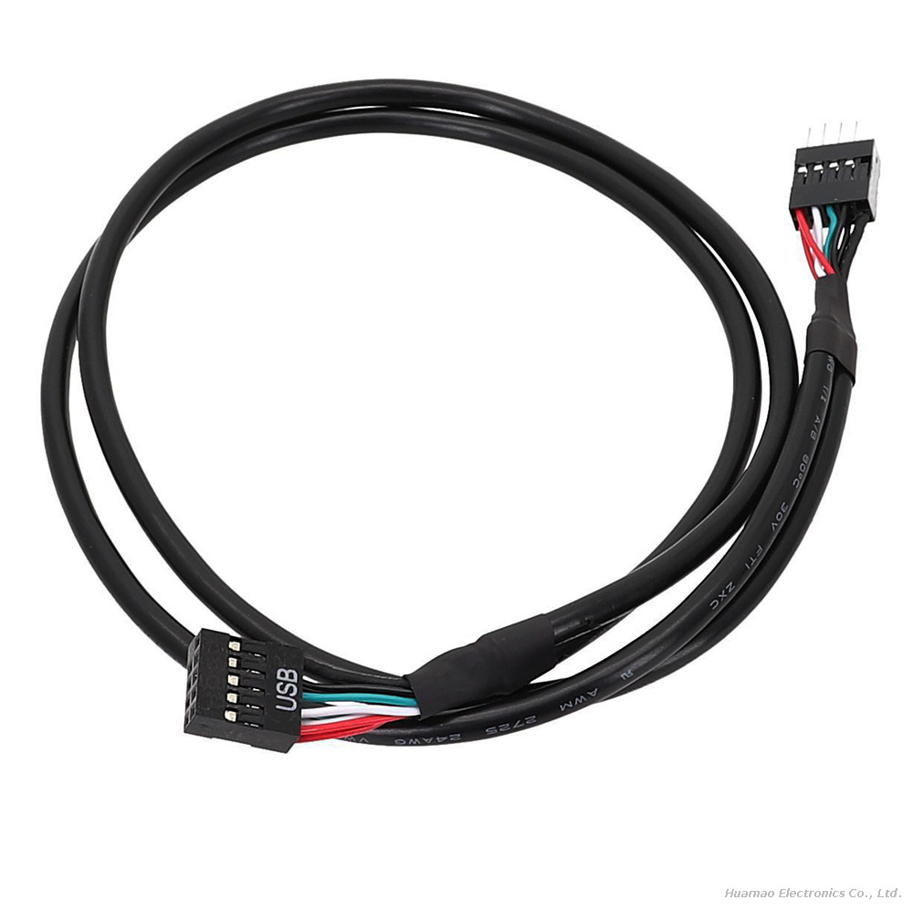 Shielded 9Pin USB Motherboard Header Extension Cable for Front Panel USB Ports