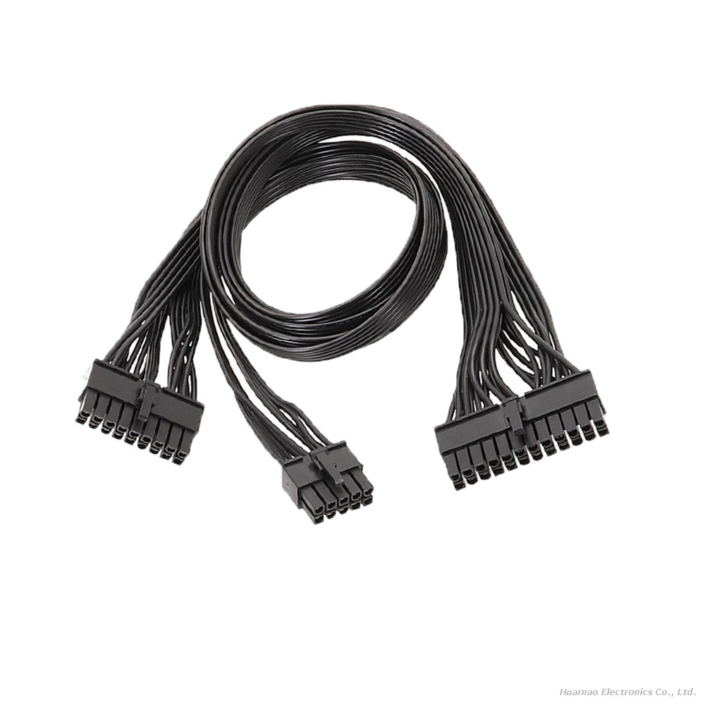 EVGA PSU 10+18 Pin To 24Pin ATX Flat Modular Extension Cable