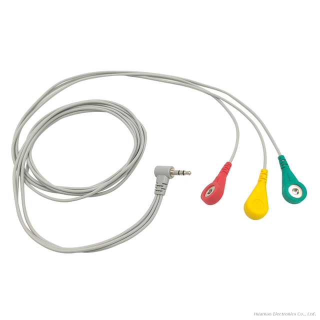 ECG EMG EKG Electromyography Medical Wiring Harness 3.5 Audio Head