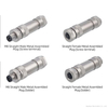 M8 IP67 Waterproof Metal Connector Solder Screw Terminal Aviation Plug