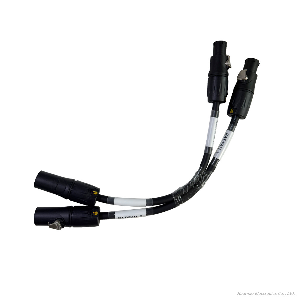 Amphenol Powerlock HPT-3 Male to HPT-3 Female Connector Cable