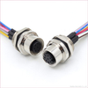 M12 Metal PCB Panel Mount Waterproof IP67 Male Female Socket Connector