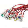 6mm 8mm 10mm 12mm Metal Indicator LED Light with Cable Power Signal Light