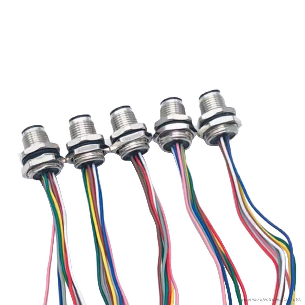 M12 Aviation Plug Connection Cable Male and Female Waterproof Connector