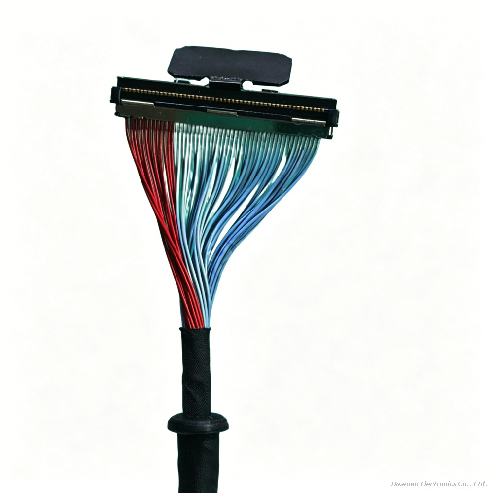 0.5mm Pitch DF80D Series 30/40/50Pin Industrial Screen Coaxial Cable