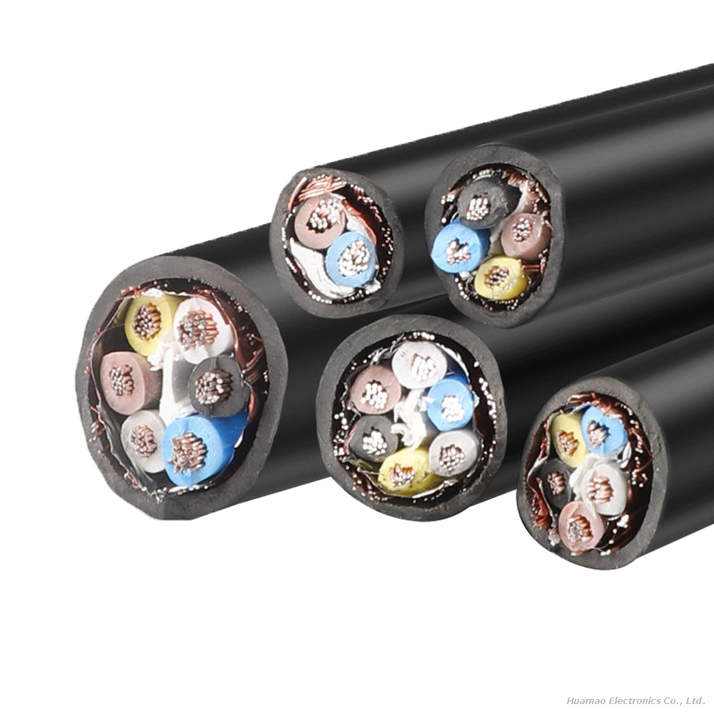 Shielded Wire RVVP Multi Core Power Cable 2/3/4/5/6/8/10/12/14/16/20/24 Core Control Signal Wire