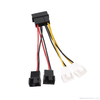 4Pin Molex To 1-to-4 Fan Power Adapter Cable with 5V/12V Speed Reduction