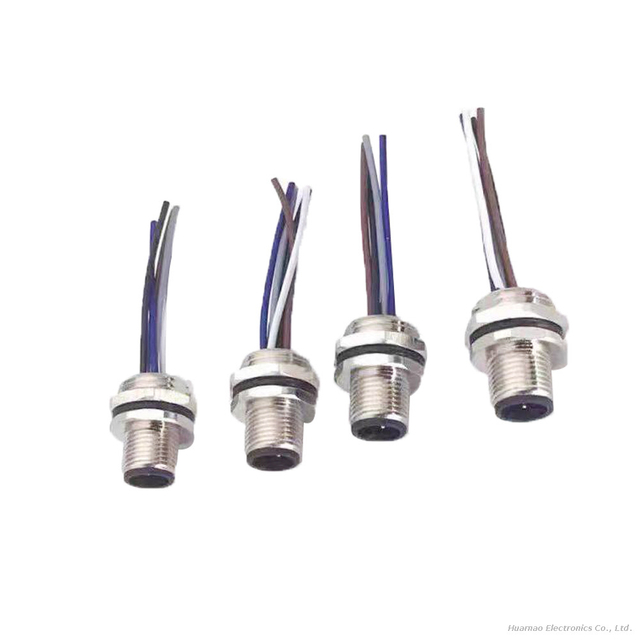 M12 Aviation Plug Connection Cable Male and Female Waterproof Connector