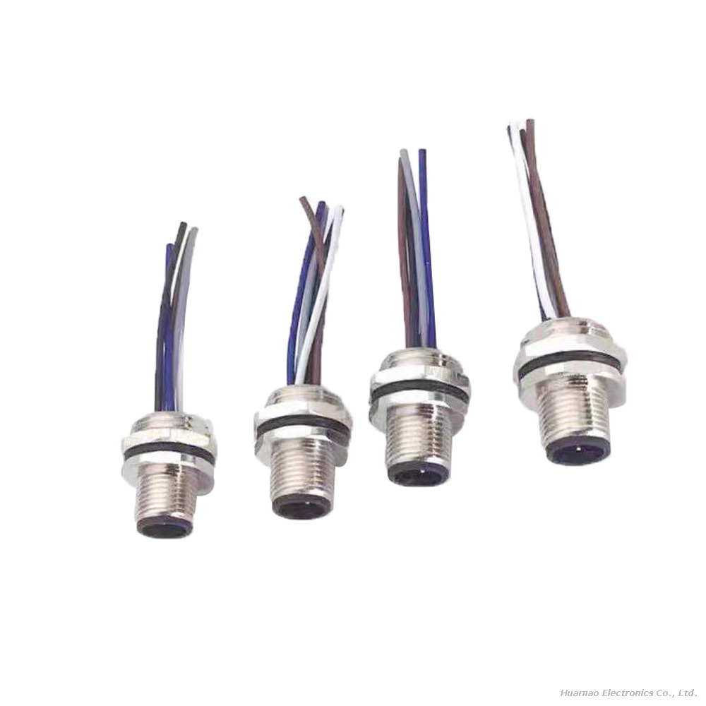 M12 Aviation Plug Connection Cable Male and Female Waterproof Connector