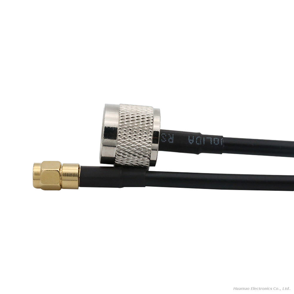 N Straight Male to SMA Straight Male Connector Cable ALSR200 RF Coaxial Cable Assembly