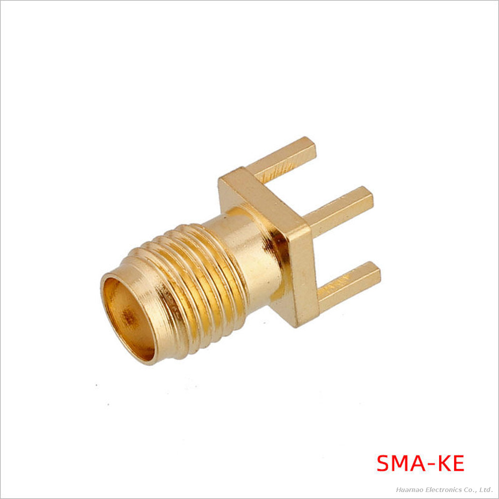 SMA Female RF Coaxial Connector PCB End Launch Antenna Interface
