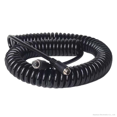 Spring Wiring Harness Waterproof And Fire Resistant Surveillance Camera Connection Cable