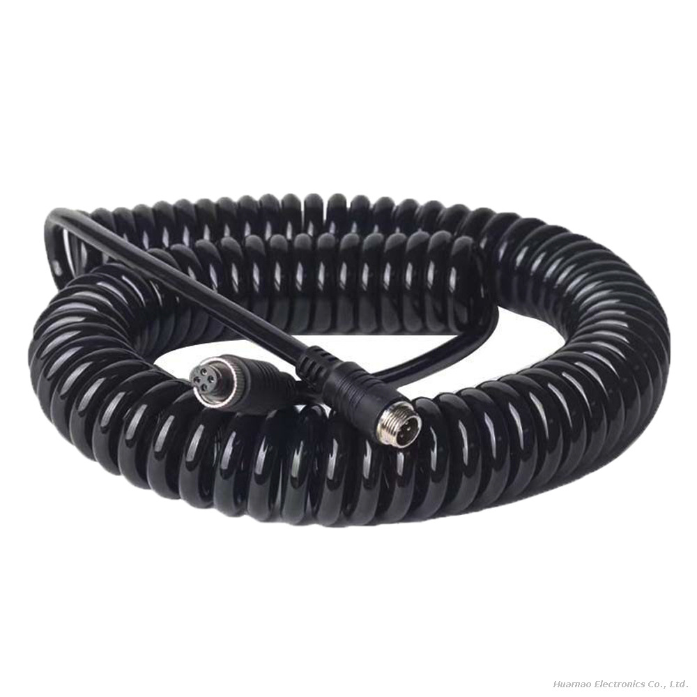 Spring Wiring Harness Waterproof And Fire Resistant Surveillance Camera Connection Cable
